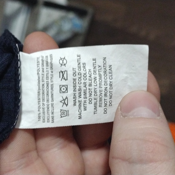 Detroit Tigers MLB Genuine Merchandise Men's Large Tee Navy Orange White - Picture 4 of 5